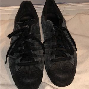 Black Suede Adidas Superstar’s NEW YORK edition